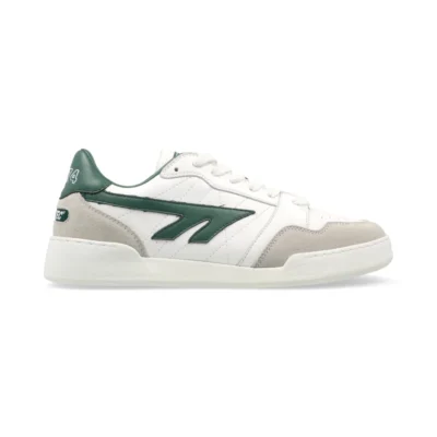 delta classic leather white/bottle green - L014401