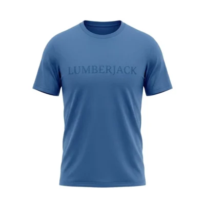 lumberjack big horizontal logo tee blue indigo - LBJ26010-BLG