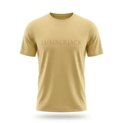 lumberjack big horizontal logo tee light brown - LBJ26010-LBR