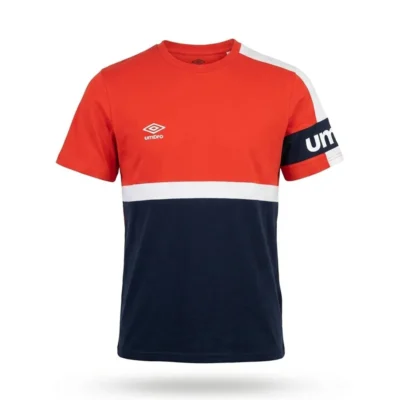 umbro men t-shirt ss navy red-002 - UAA241M006-002