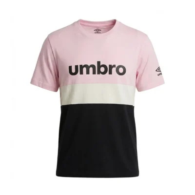umbro men t-shirt ss black pink-084 - UAA241M007-084
