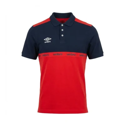 umbro men polo ss navy red-005 - UAA241M013-005