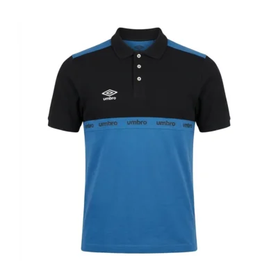 umbro men polo ss petrol  black-028 - UAA241M013-028